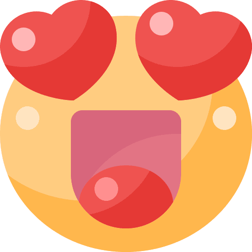 Fall in love emotion emoticons feelings icon