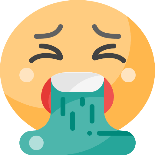 Vomiting emotion smileys face icon Vomiting emotion smileys face icon