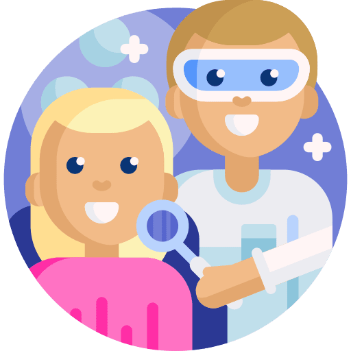 Dental teeth dental implant patient icon