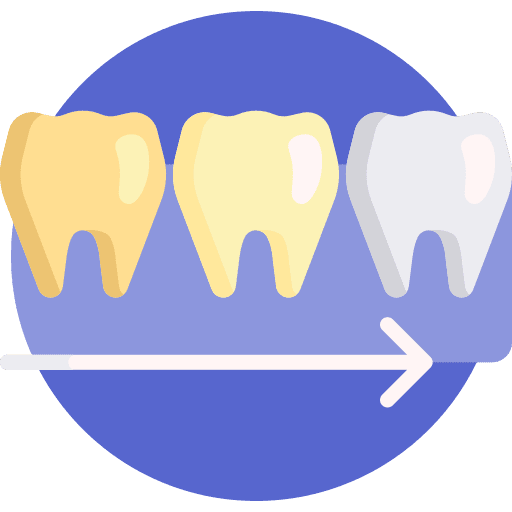 Tooth whitening tooth whitening tooth hygiene bright icon