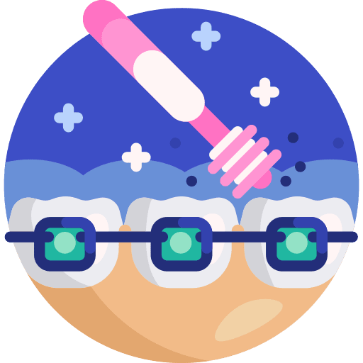 Braces brace straightens teeth tooth icon Braces brace straightens teeth tooth icon