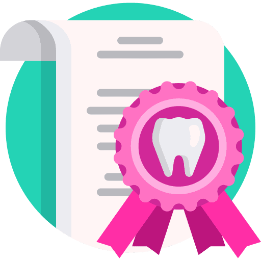 Dentist certification education healthcare and medical icon Dentist certification education healthcare and medical icon