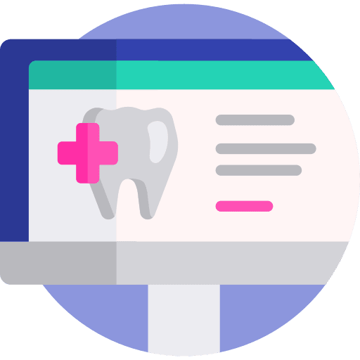 Dentist desktop medical report report icon Dentist desktop medical report report icon