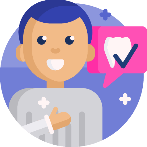 Patient user dental health icon Patient user dental health icon