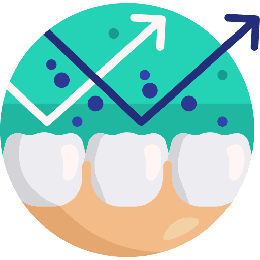 Plaque premolar dental medical icon Plaque premolar dental medical icon