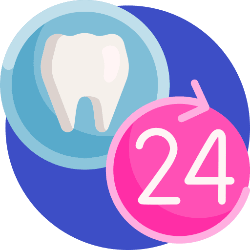 24 hours support healthcare and medical dental icon 24 hours support healthcare and medical dental icon