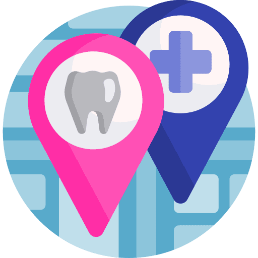 Dentist pin destination map icon Dentist pin destination map icon