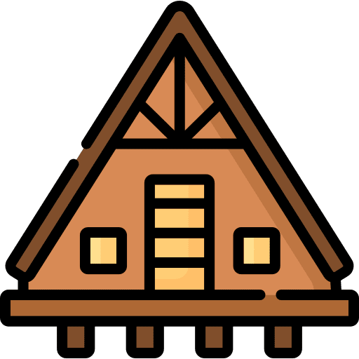 Cabin residential house cabin icon