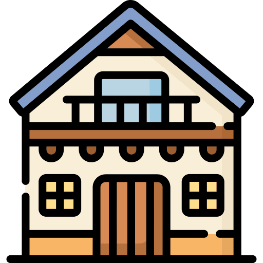 Cottage home shelter wooden house icon Cottage home shelter wooden house icon