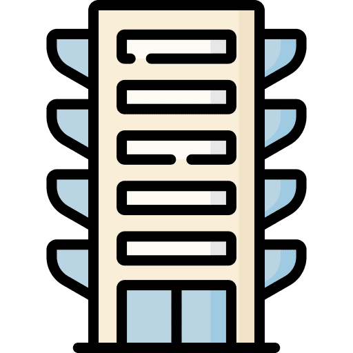 Appartment condo building real estate icon Appartment condo building real estate icon