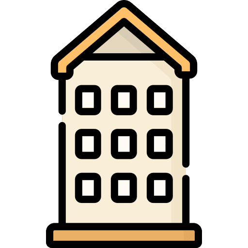 Appartment residential appartment building icon Appartment residential appartment building icon