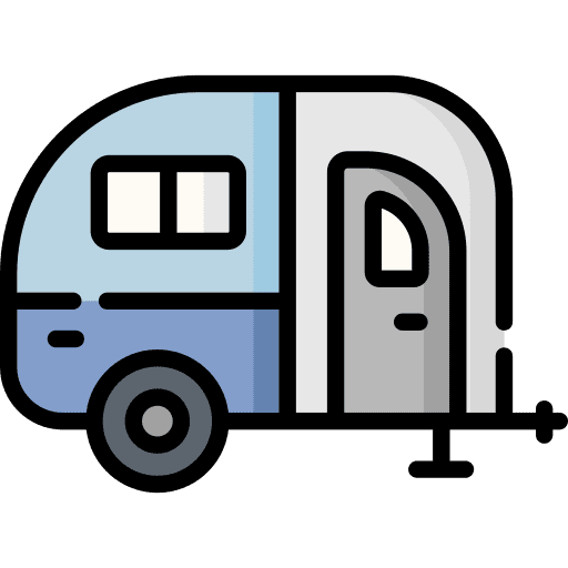 Caravan travelling travel transportation icon Caravan travelling travel transportation icon