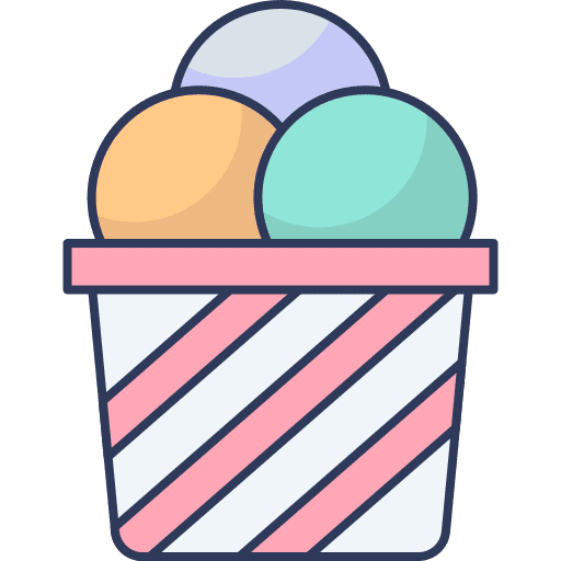 Ice cream food and restaurant food sweet icon