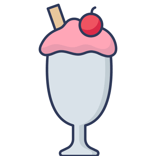Sundae food sweet dessert icon Sundae food sweet dessert icon