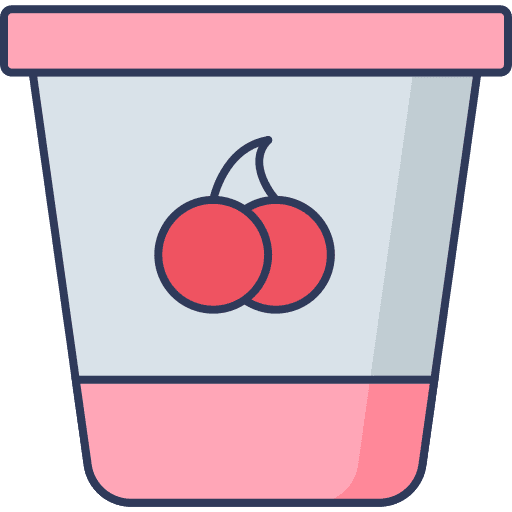 Tub food and restaurant sweet fruit icon