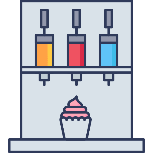 Ice cream food dessert vending machine icon Ice cream food dessert vending machine icon