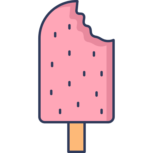 Ice pop dessert summer food icon Ice pop dessert summer food icon
