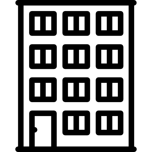 4 store building house facade buildings icon 4 store building house facade buildings icon