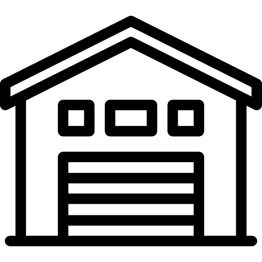 Closed barn parkings closed storage icon Closed barn parkings closed storage icon