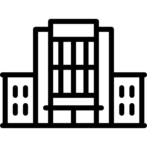 Police station facade building constructions buildings icon Police station facade building constructions buildings icon