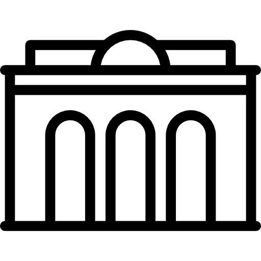 Theater facade constructions building archs icon Theater facade constructions building archs icon