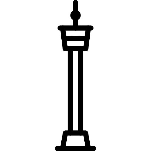 Tv tower buildings radio waves building icon Tv tower buildings radio waves building icon