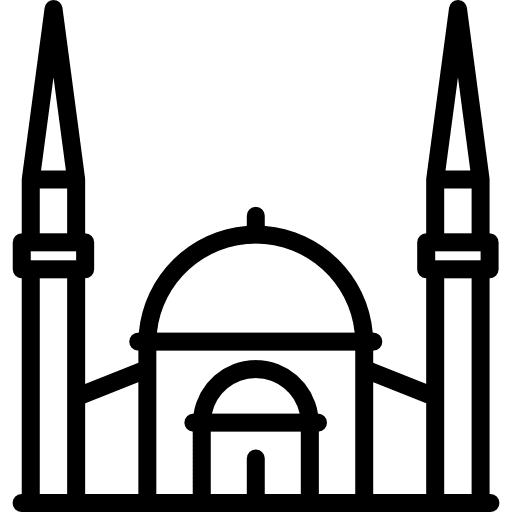 Mosque facade arabic building buildings icon Mosque facade arabic building buildings icon