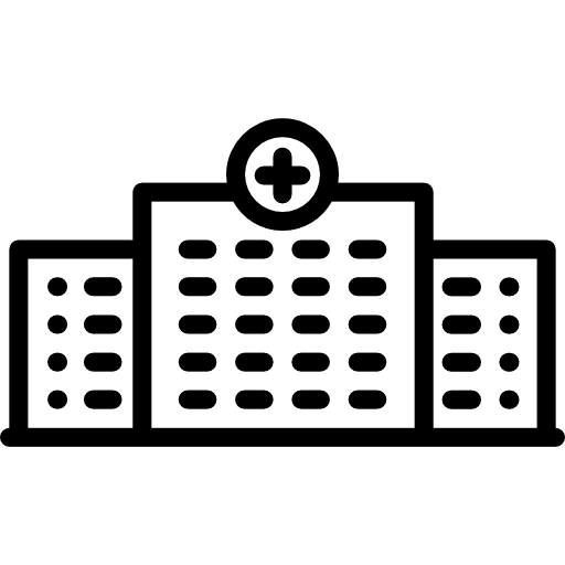 Hospital with cross buildings cross first aid icon Hospital with cross buildings cross first aid icon