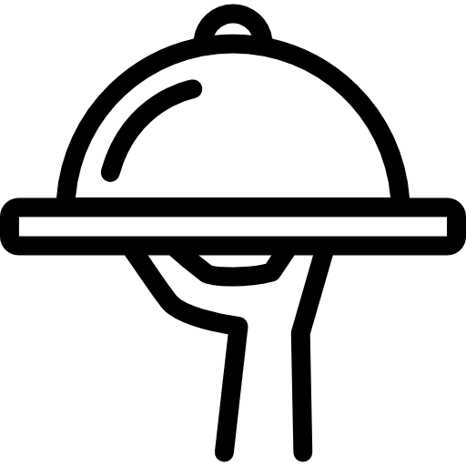 Wedding reception food restaurant tray icon Wedding reception food restaurant tray icon