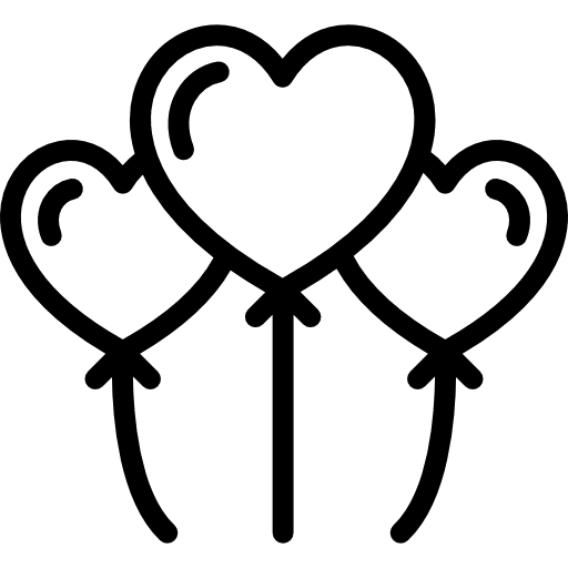 Heart shaped balloons lovers shapes lover icon Heart shaped balloons lovers shapes lover icon