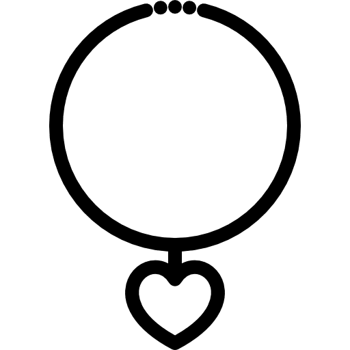 Heart shaped necklace accessory jewel jewelry icon Heart shaped necklace accessory jewel jewelry icon