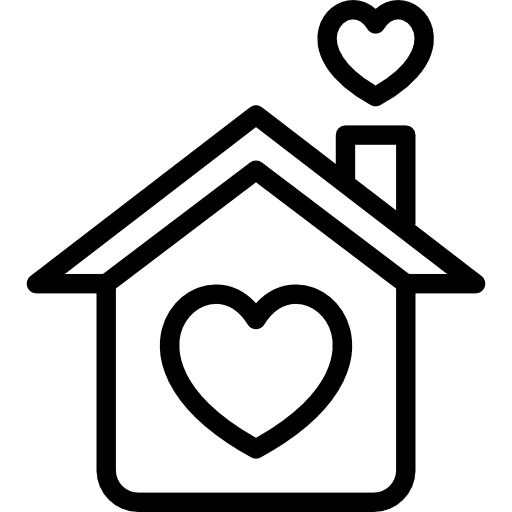 Loving home house real estate buildings icon Loving home house real estate buildings icon