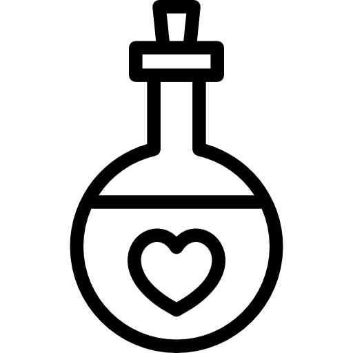 Love potion lover heart wedding icon Love potion lover heart wedding icon