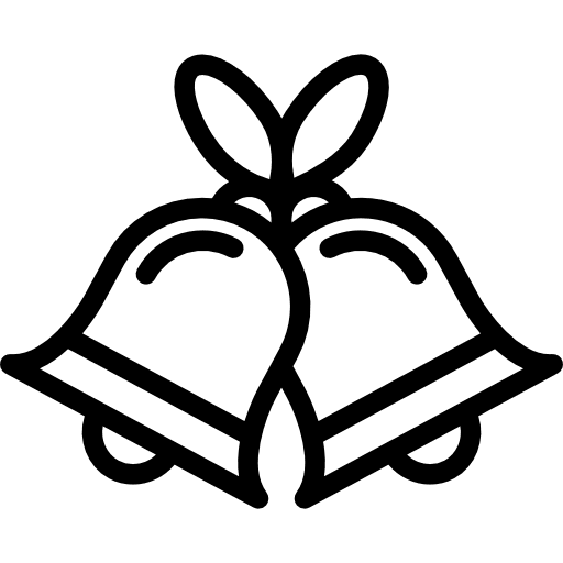Wedding bells ringing ring celebrating icon Wedding bells ringing ring celebrating icon