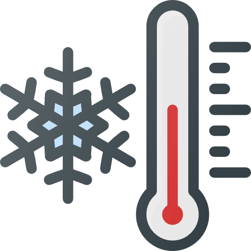 Thermometer snowflake thermometer temperature icon