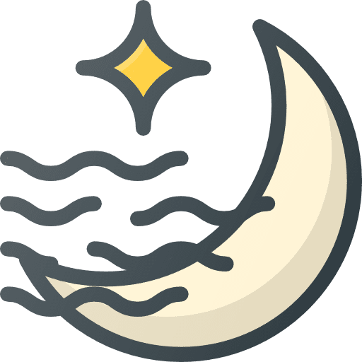 Foggy night weather sky icon Foggy night weather sky icon