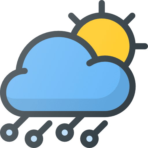Hail day cloud sun icon Hail day cloud sun icon