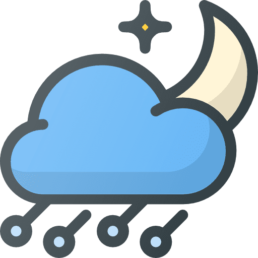 Hail weather meteorology night icon Hail weather meteorology night icon