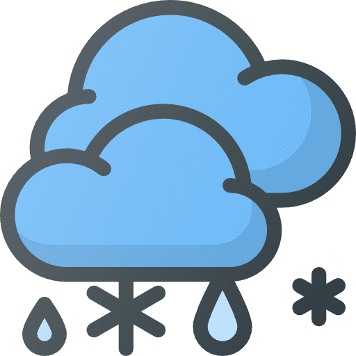 Snowy weather atmospheric meteorology icon Snowy weather atmospheric meteorology icon
