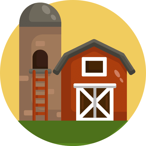 Farm house agriculture farming and gardening barn icon Farm house agriculture farming and gardening barn icon