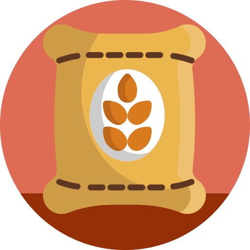 Grain sack wheat farming bag icon Grain sack wheat farming bag icon