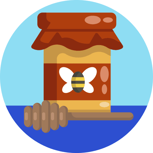 Honey gardening honey bee icon Honey gardening honey bee icon