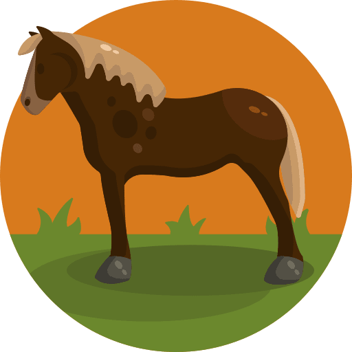 Horse wild life horse farming icon