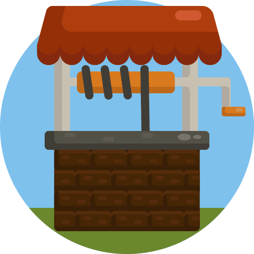 Water well farming water well structure icon Water well farming water well structure icon