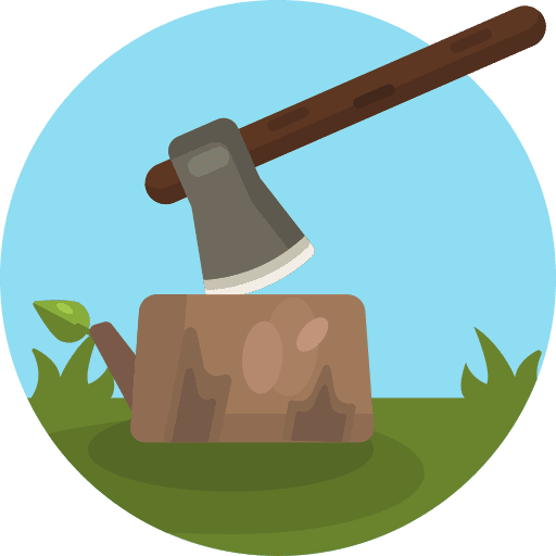 Axe tool wood cutting axe woodcutter icon Axe tool wood cutting axe woodcutter icon