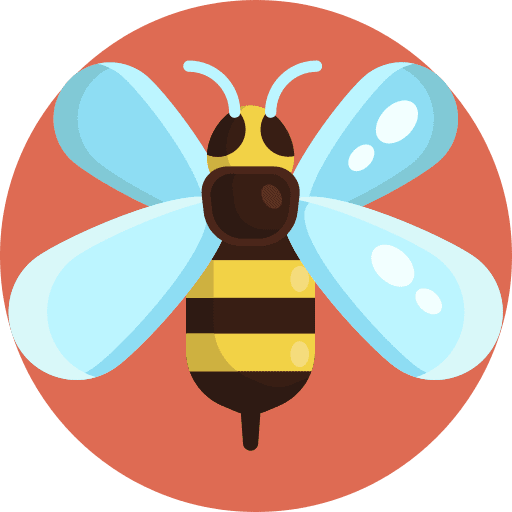 Bee gardening fly insect icon Bee gardening fly insect icon