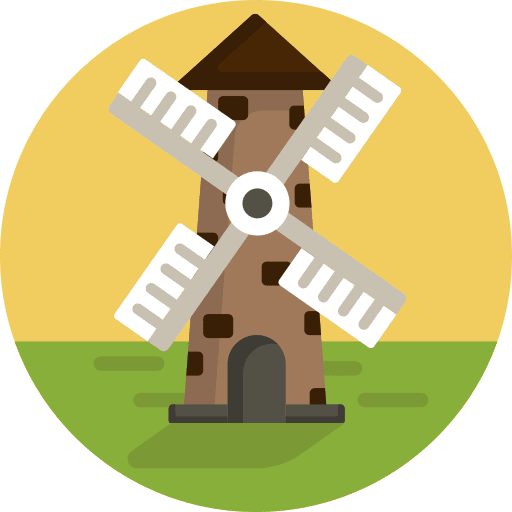 Windmill generator power plant windmill icon Windmill generator power plant windmill icon