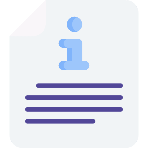 Information document ui archive icon