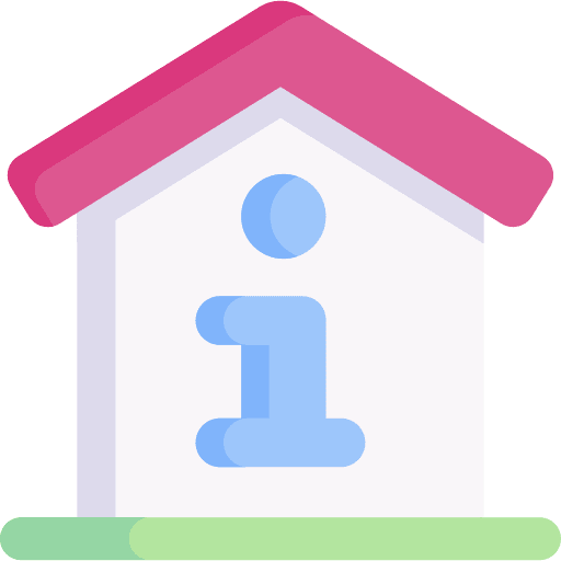 Information point help communications house icon Information point help communications house icon