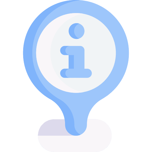 Information point location pin placeholder map pointer icon
